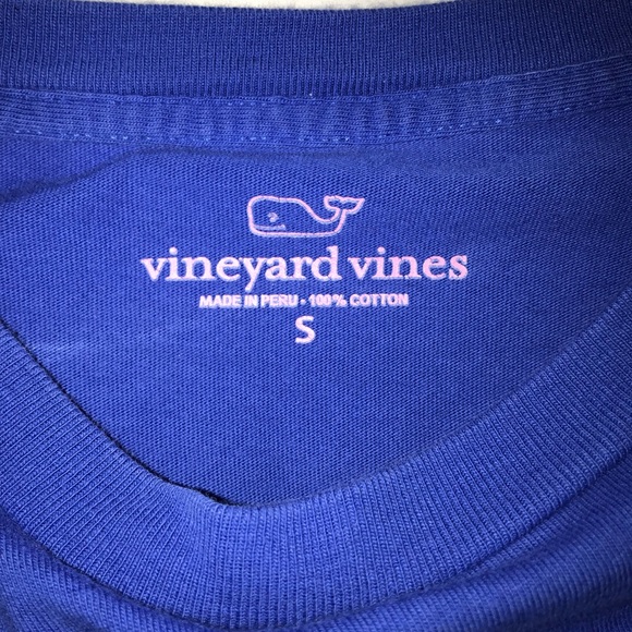 Blue and pink vineyard vines long sleeve tee - Picture 4 of 4